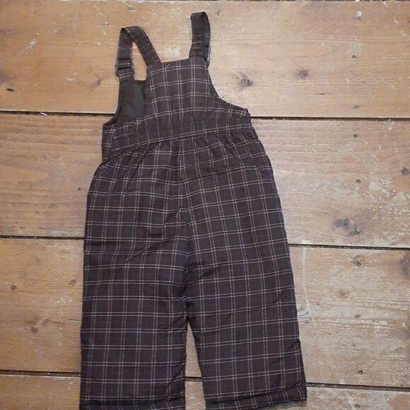 snowpants, bibs, overalls, winter, snow, unisex,Circo size 18M plaid bibstyle - Picture 2 of 5